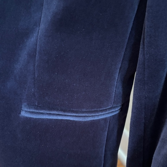 J. Crew Women's Deep Blue Velvet Blazer - Picture 4 of 7